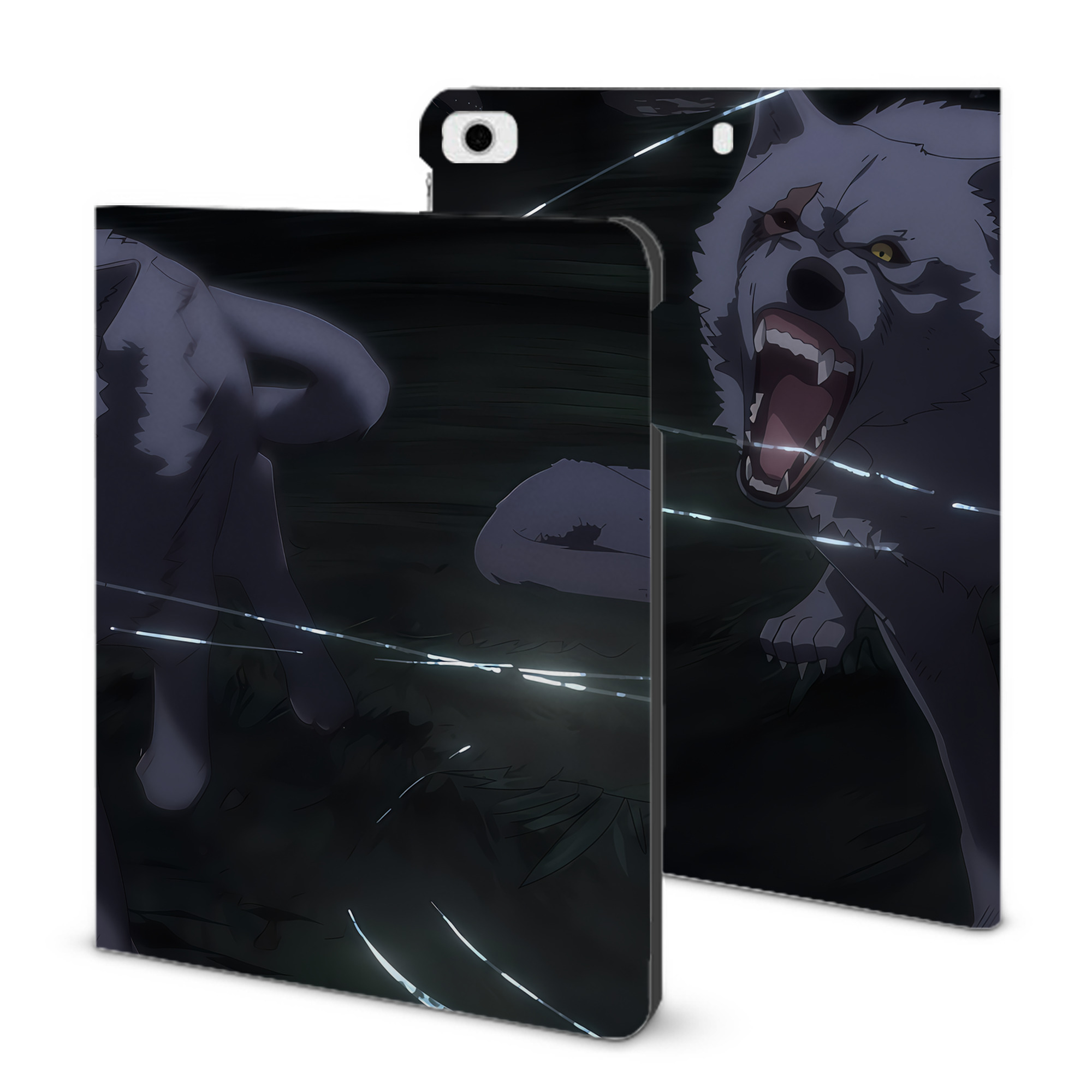（画像用） 転スラ Regarding Reincarnated to Slime IPad ケース ブック型 PUレザー TPU 耐衝撃 軽量 薄型 ペン収納なし 全面保護 IPad 各モデル対応